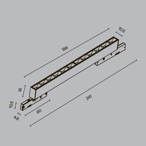 Трековый светильник Technical TR193-1-10W2.7K-M-B Трековый светильник Technical TR193-1-10W2.7K-M-B
