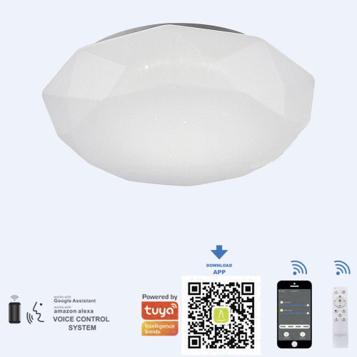 Потолочный светодиодный светильник Mantra Diamante Smart 5974 Потолочный светодиодный светильник Mantra Diamante Smart 5974