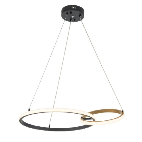 Подвесной светодиодный светильник Escada Relation 10230/2LED Black/Gold Подвесной светодиодный светильник Escada Relation 10230/2LED Black/Gold