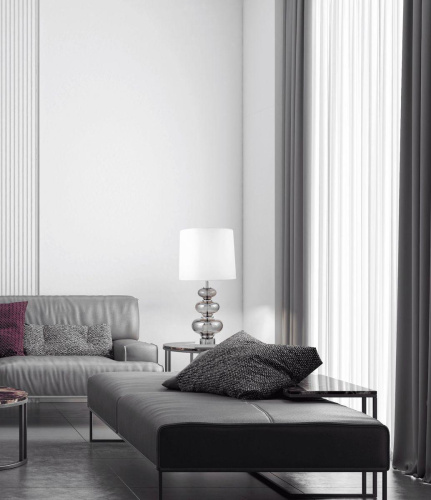 Настольная лампа Lumina Deco Briston LDT 303 CHR+WT Настольная лампа Lumina Deco Briston LDT 303 CHR+WT