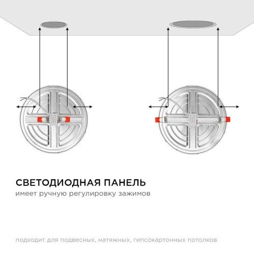 Встраиваемая светодиодная панель OGM LP-12 Встраиваемая светодиодная панель OGM LP-12