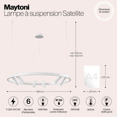 Подвесной светильник Maytoni MOD102PL-L42W Подвесной светильник Maytoni MOD102PL-L42W