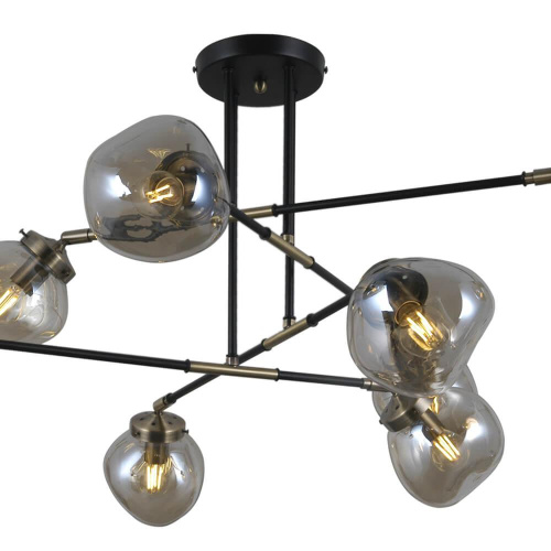 Потолочная люстра Seven Fires Kles SF4024/8C-BK-AB Потолочная люстра Seven Fires Kles SF4024/8C-BK-AB
