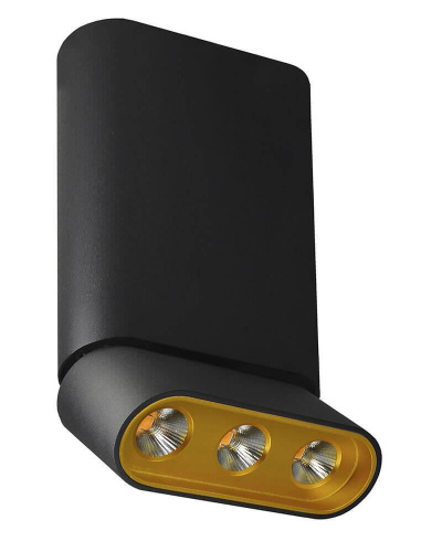 Светодиодный спот Lumien Hall Фергус 8005/3CM-BK-GD Светодиодный спот Lumien Hall Фергус 8005/3CM-BK-GD