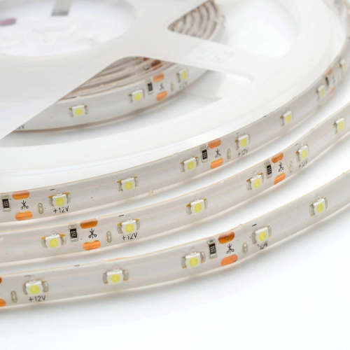Светодиодная влагозащищенная лента OGM 4,8W/m 60LED/m 2835SMD холодный белый 5M LSE-149 Светодиодная влагозащищенная лента OGM 4,8W/m 60LED/m 2835SMD холодный белый 5M LSE-149