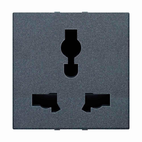 Розетка EU/BS ABB Zenit с/з 13A 230V со шторками винтовой зажим антрацит 2CLA223900N1801 Розетка EU/BS ABB Zenit с/з 13A 230V со шторками винтовой зажим антрацит 2CLA223900N1801