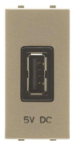 Розетка USB ABB Zenit шампань 2CLA218500N1901