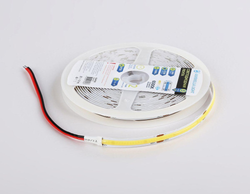 Светодиодная лента Ambrella Light 12W/m 480LED/m COB холодный белый 5M GS4703 Светодиодная лента Ambrella Light 12W/m 480LED/m COB холодный белый 5M GS4703