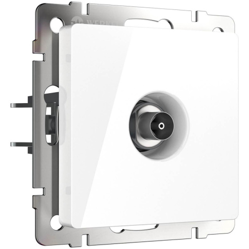 ТВ-розетка Werkel проходная белая WL01-TV-2W 4690389073472 ТВ-розетка Werkel проходная белая WL01-TV-2W 4690389073472