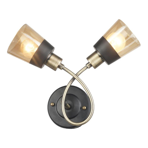 Бра IMEX MD.4045-2-W AB+BK Бра IMEX MD.4045-2-W AB+BK