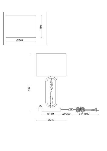 Настольная лампа Freya Riverside FR1007TL-01BS Настольная лампа Freya Riverside FR1007TL-01BS