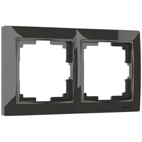 Рамка на 2 поста Werkel Snabb basic серо-коричневый W0022007 4690389161377 Рамка на 2 поста Werkel Snabb basic серо-коричневый W0022007 4690389161377