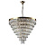 Подвесная люстра Crystal Lux Abigail SP22 D820 Gold/Transparent