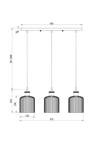 Подвесной светильник Freya FR9001PL-03GB