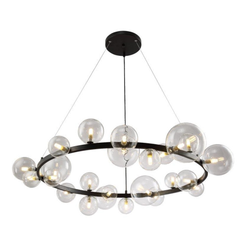 Подвесная люстра Crystal Lux Agata SP24 Black/Transparente Подвесная люстра Crystal Lux Agata SP24 Black/Transparente