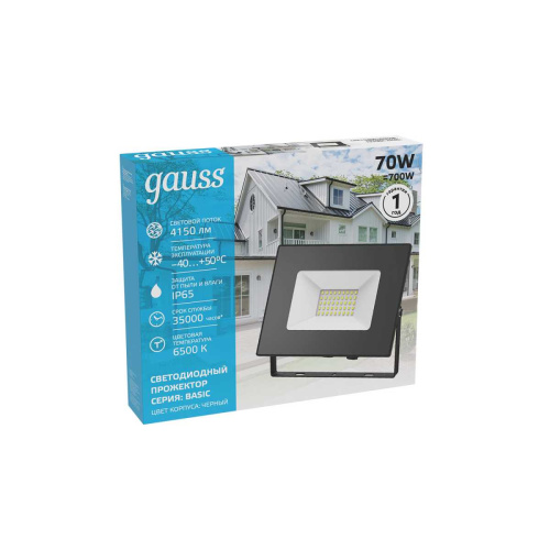 Прожектор светодиодный Gauss 70W 613100370 Прожектор светодиодный Gauss 70W 613100370