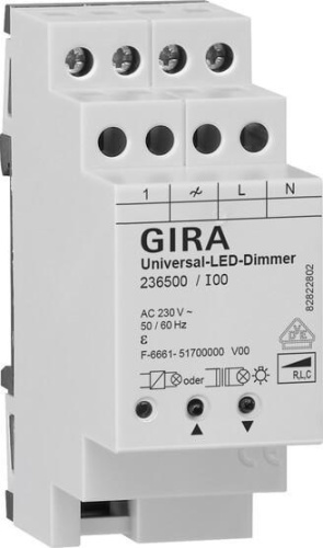 Диммер универсальный светодиодный Gira System 55 103400 Диммер универсальный светодиодный Gira System 55 103400