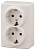 Розетка ЭРА Эксперт 2х2P E Schuko 16A 250V 11-2205-02 Б0020692