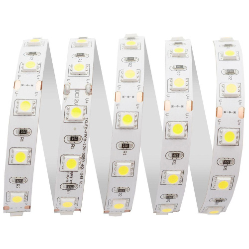 Светодиодная лента OGM 14,4W/m 60LED/m 5050SMD холодный белый 5M LSE-245 Светодиодная лента OGM 14,4W/m 60LED/m 5050SMD холодный белый 5M LSE-245