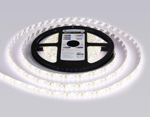 Светодиодная влагозащищенная лента Ambrella Light 9,6W/m 120LED/m 2835SMD дневной белый 5M GS1202 Светодиодная влагозащищенная лента Ambrella Light 9,6W/m 120LED/m 2835SMD дневной белый 5M GS1202