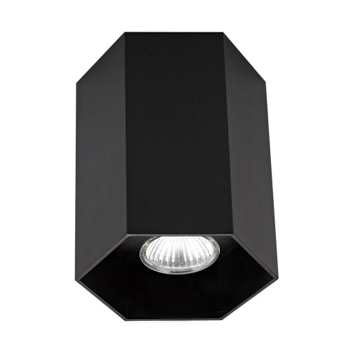 Потолочный светильник Zumaline Polygon cl 1l 20067-BK Потолочный светильник Zumaline Polygon cl 1l 20067-BK