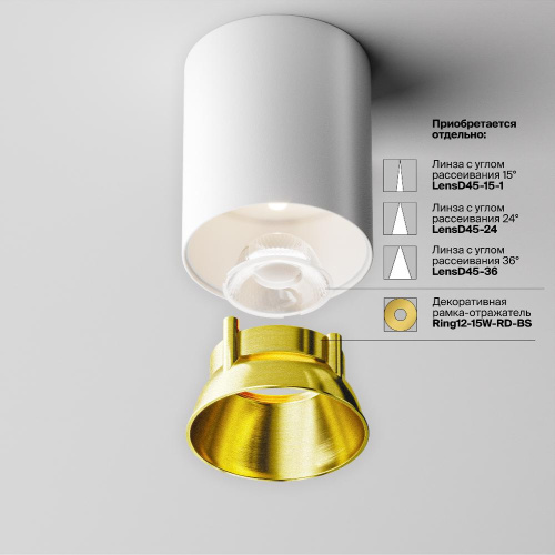 Потолочный светильник Technical C064CL-12W4K-RD-WB Потолочный светильник Technical C064CL-12W4K-RD-WB