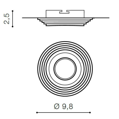 Встраиваемый светильник Azzardo Luciano Square AZ1472 Встраиваемый светильник Azzardo Luciano Square AZ1472