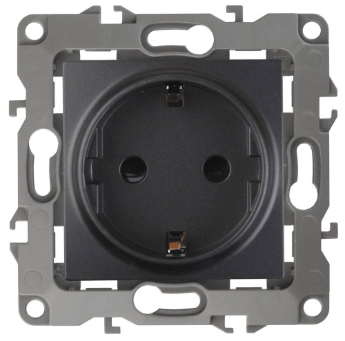 Розетка ЭРА 12 2P E Schuko со шторками 16A 250V 12-2102-05 Б0014691 Розетка ЭРА 12 2P E Schuko со шторками 16A 250V 12-2102-05 Б0014691
