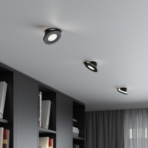 Встраиваемый светодиодный светильник Elektrostandard Surf 25084/LED 6W 4000K черный a063675 Встраиваемый светодиодный светильник Elektrostandard Surf 25084/LED 6W 4000K черный a063675