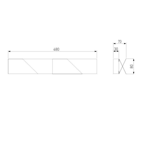 Настенный светодиодный светильник Elektrostandard Snip 40116/Led темно-серый a058287 Настенный светодиодный светильник Elektrostandard Snip 40116/Led темно-серый a058287