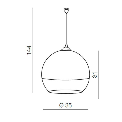 Подвесной светильник Azzardo Silver ball 35 AZ0732 Подвесной светильник Azzardo Silver ball 35 AZ0732