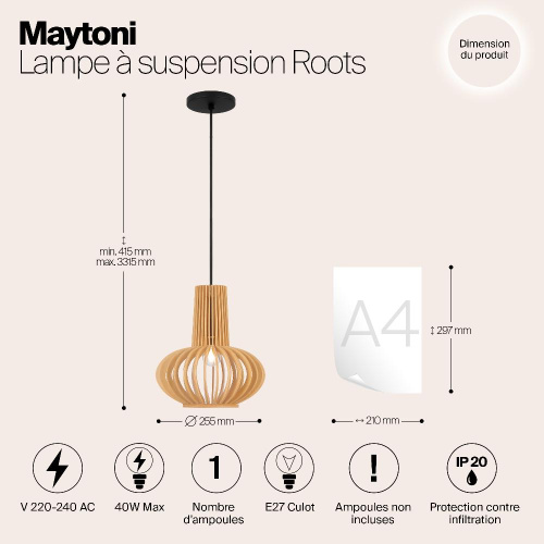 Подвесной светильник Maytoni MOD193PL-01W Подвесной светильник Maytoni MOD193PL-01W