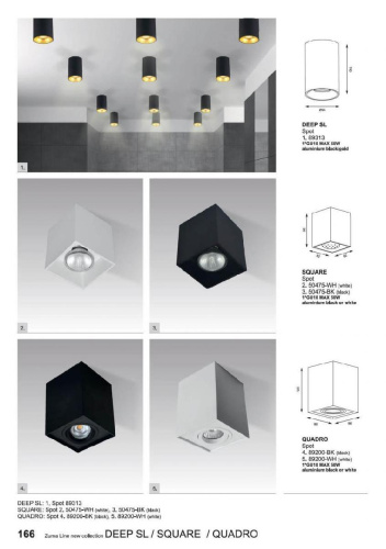 Потолочный светильник Zumaline Square 50475-BK Потолочный светильник Zumaline Square 50475-BK