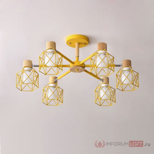 Потолочная Люстра Corf B3 Yellow 5 Lamps By Imperiumloft
