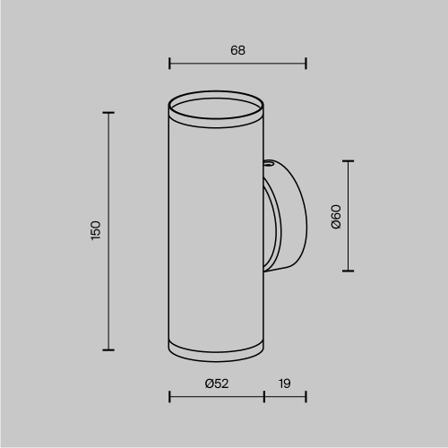 Бра Maytoni Technical Focus S C068WL-02MG Бра Maytoni Technical Focus S C068WL-02MG