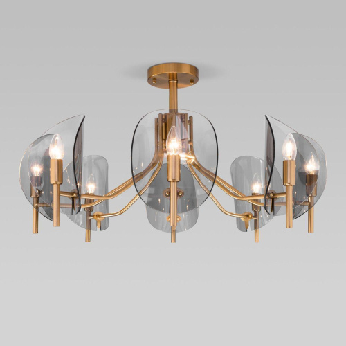 Потолочная люстра Eurosvet Rocco 60135/8 латунь Потолочная люстра Eurosvet Rocco 60135/8 латунь