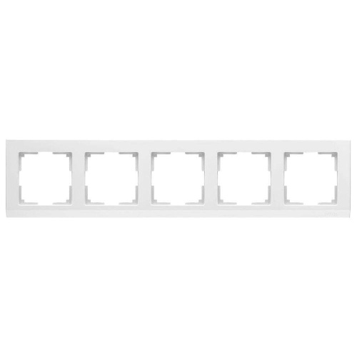 Рамка Werkel Stark на 5 постов белый WL04-Frame-05-white 4690389059377 Рамка Werkel Stark на 5 постов белый WL04-Frame-05-white 4690389059377