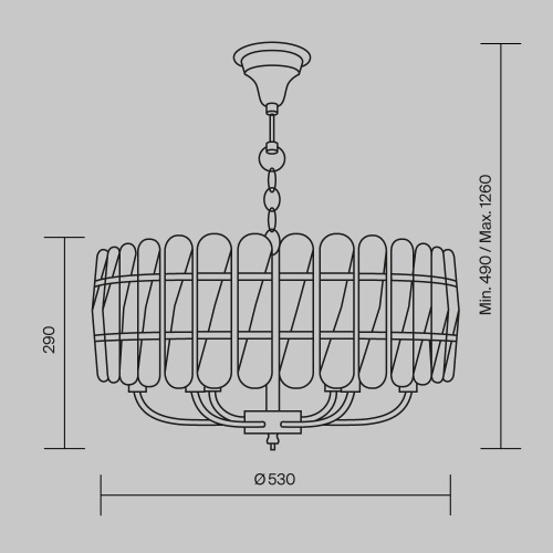Подвесная люстра Maytoni Suite MOD122PL-06BS Подвесная люстра Maytoni Suite MOD122PL-06BS