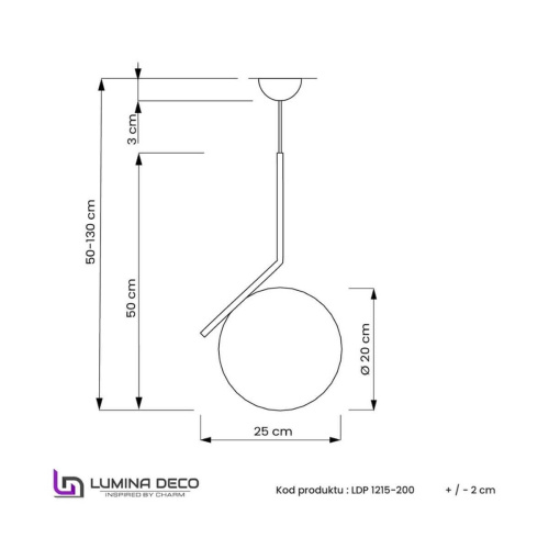 Подвесной светильник Lumina Deco Sorento LDP 1215-200 WT+BK Подвесной светильник Lumina Deco Sorento LDP 1215-200 WT+BK