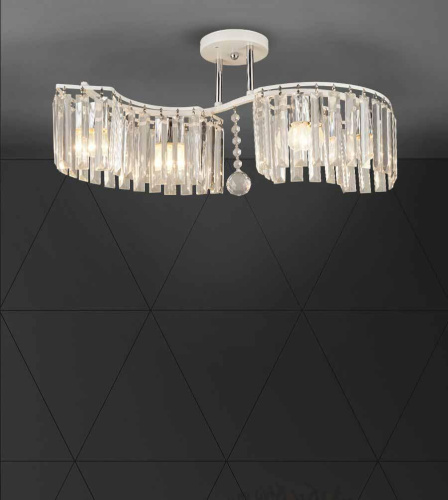 Потолочная люстра Seven Fires Iveya WD3549/4C-WT-CR-CL Потолочная люстра Seven Fires Iveya WD3549/4C-WT-CR-CL