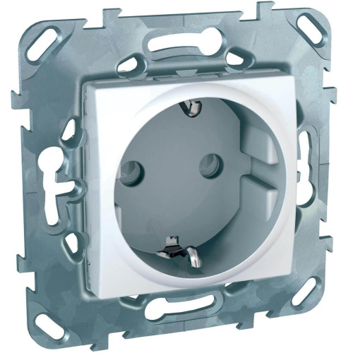 Розетка Schneider Electric Unica с/з со шторками 16A 250V MGU5.037.18ZD Розетка Schneider Electric Unica с/з со шторками 16A 250V MGU5.037.18ZD