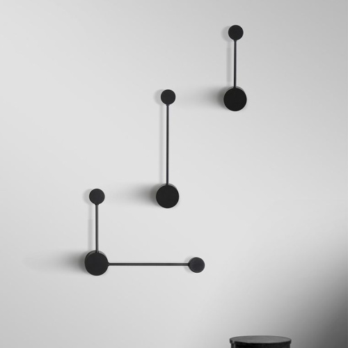 Бра Via Pin Wall L41,5 Black By Imperiumloft