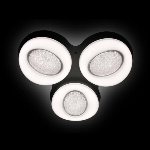 Потолочный светодиодный светильник Ambrella light Orbital Crystal Sand FS1583/3 WH 156W D585*555 Потолочный светодиодный светильник Ambrella light Orbital Crystal Sand FS1583/3 WH 156W D585*555