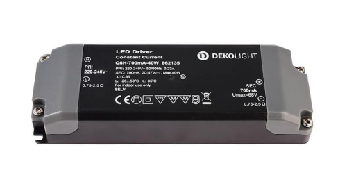 Драйвер Deko-Light Q8H-700mA/40W 20-57V 40W IP20 0,7A 862135 Драйвер Deko-Light Q8H-700mA/40W 20-57V 40W IP20 0,7A 862135