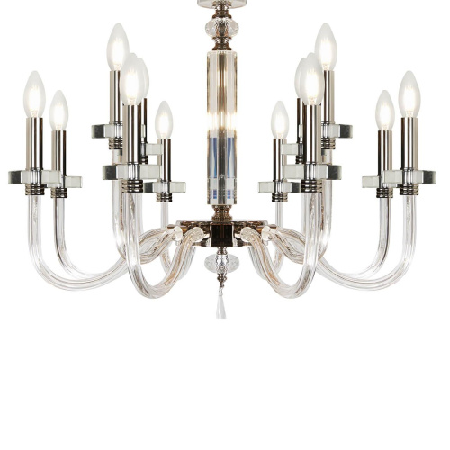 Подвесная люстра iLamp Vibe P9474-8+4 Nickel Подвесная люстра iLamp Vibe P9474-8+4 Nickel