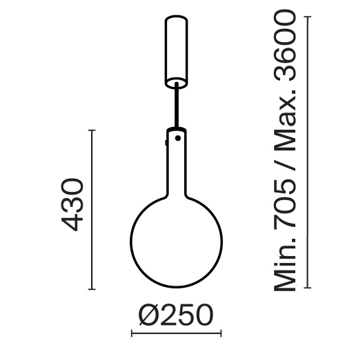 Подвесной светильник Maytoni MOD182PL-L6W3K Подвесной светильник Maytoni MOD182PL-L6W3K