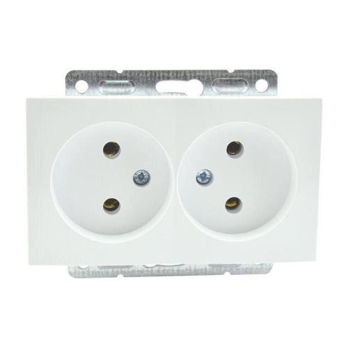 Розетка 2К двойная Mono Electric Despina/ Larissa 16A 250V винтовое подключение слоновая кость 500-000105-121 Розетка 2К двойная Mono Electric Despina/ Larissa 16A 250V винтовое подключение слоновая кость 500-000105-121