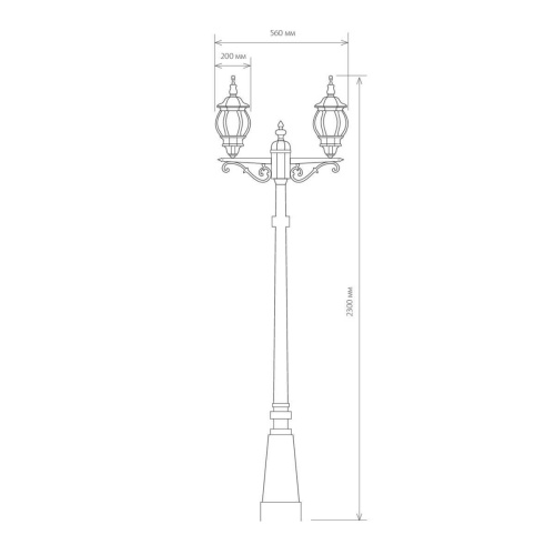 Садово-парковый светильник Elektrostandard Classic a025750 Садово-парковый светильник Elektrostandard Classic a025750
