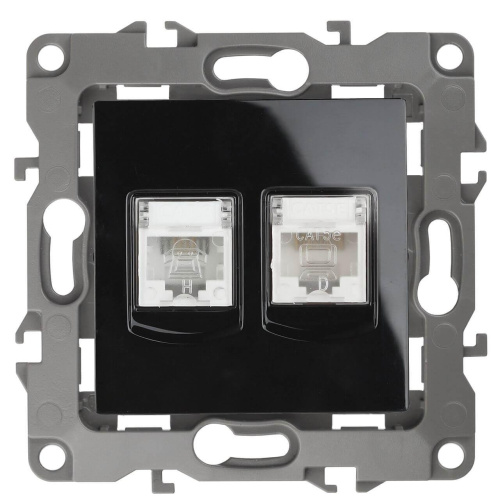 Розетка комбинированная RJ45+RJ11 ЭРА 12 12-3109-06 Б0018253 Розетка комбинированная RJ45+RJ11 ЭРА 12 12-3109-06 Б0018253
