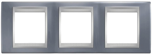 Рамка 3-постовая Schneider Electric Unica Top MGU66.006.097 Рамка 3-постовая Schneider Electric Unica Top MGU66.006.097
